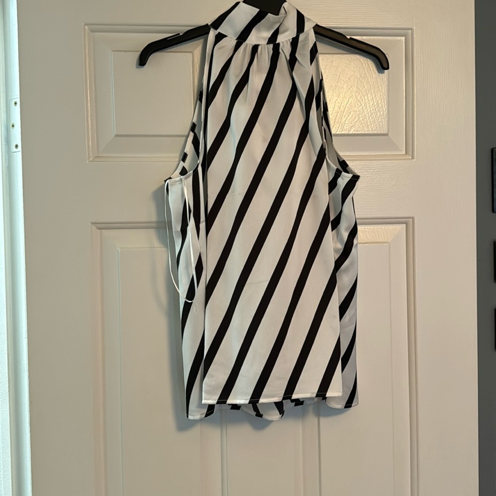 Loft tie neck halter top medium